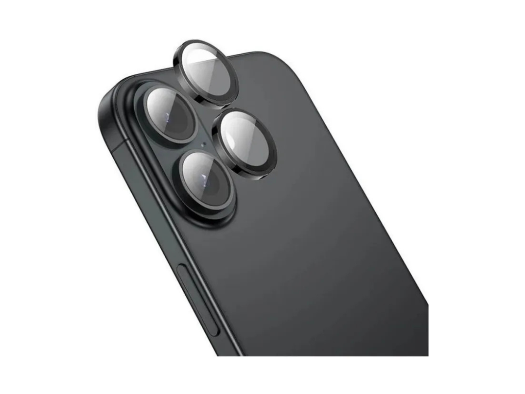 HOCO Crystal Clear HD 3D Metal Frame Lens Glass for iPhone 16/16 Plus HOCO Crystal Clear HD 3D Metal Frame Lens Glass for iPhone 16/16 Plus